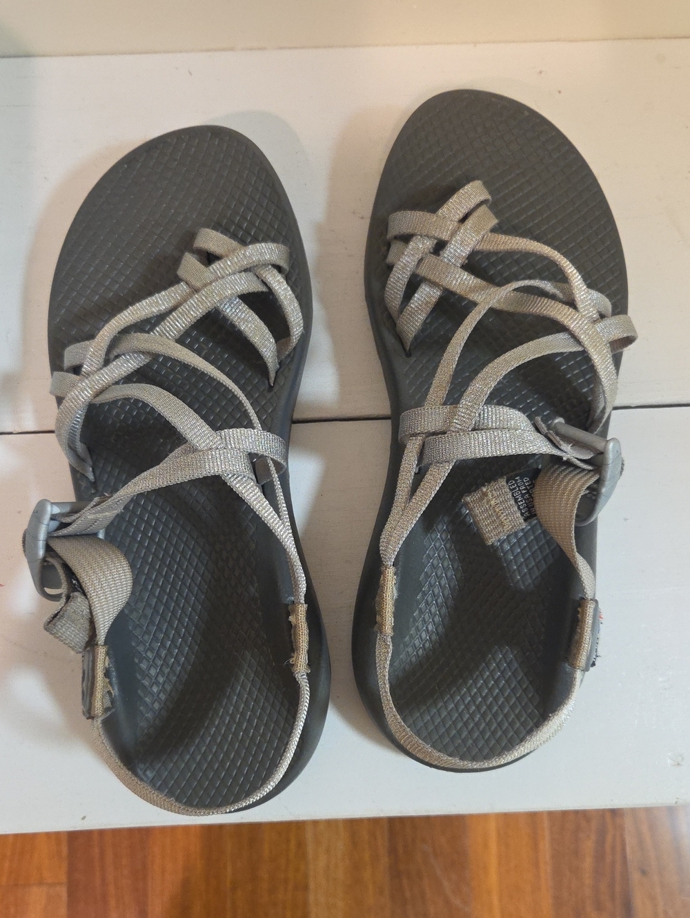 Chaco Women's Sport Sandals - Gray and Silver Webbing